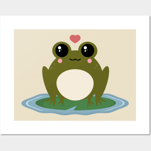 Kawaii Frog Posters and Art